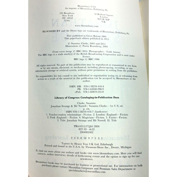 Jonathan Strange & Mr Norrell by Susanna Clarke 1st Edition 2015 Paperback Book - Picture 5 of 8